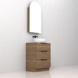 Celeste Trio - 600mm Tuscan Oak Freestanding Vanity
