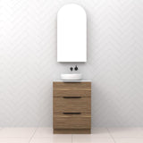 Celeste Trio - 600mm Tuscan Oak Freestanding Vanity