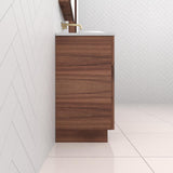 Celeste Trio - 1800mm Walnut Freestanding Vanity