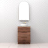 Celeste Trio - 600mm Walnut Freestanding Vanity