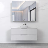 Verona - 1200mm Matte White Wall Hung Vanity