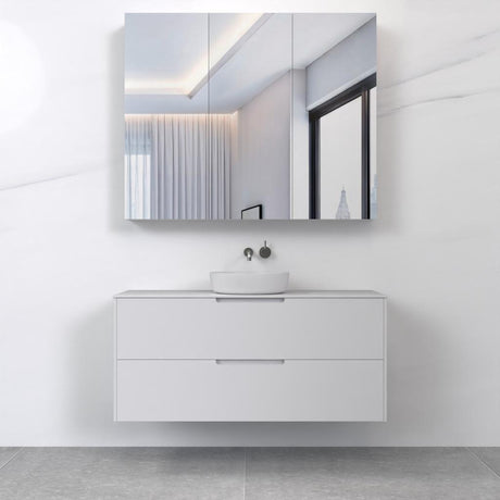 Verona - 1200mm Matte White Wall Hung Vanity