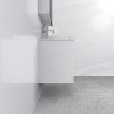 Verona - 900mm Matte White Wall Hung Vanity
