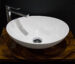 bench mount basin, Basin, bench mount, fine line, thin line, slim line, ceramic, square, Arial