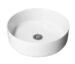 gloss white ceramic bench mount basin