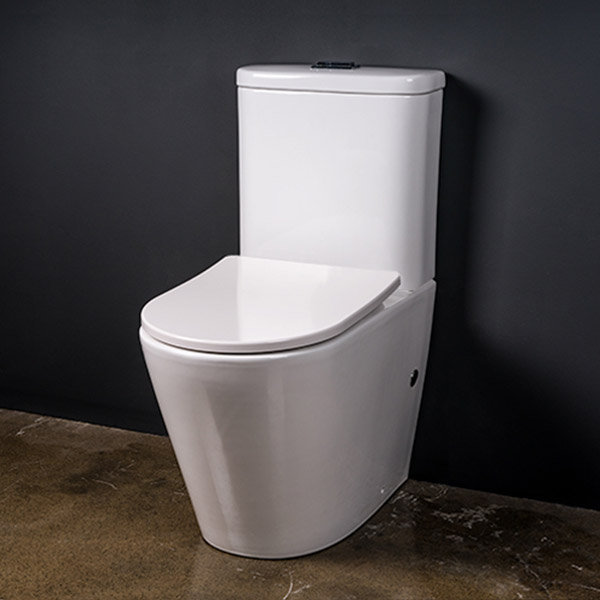 Cersei Gloss white ceramic tornado flush toilet, close coupled