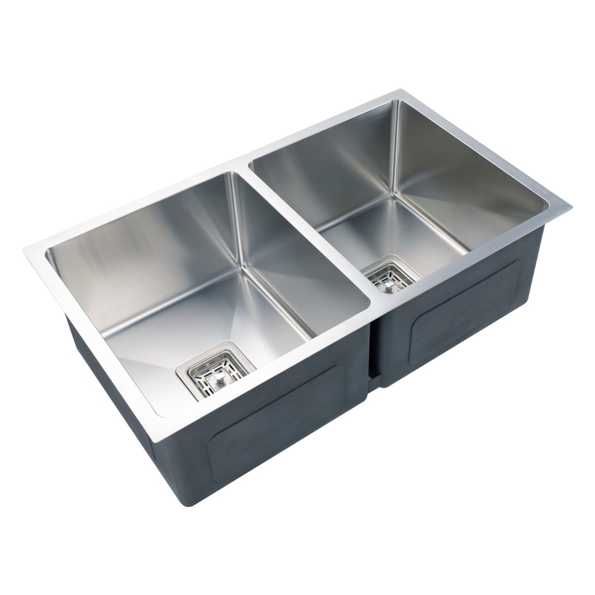 Kitchen Sink Brushed Stainless Steel Double Bowl