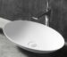 Solid Surface Basin Oval Matte White