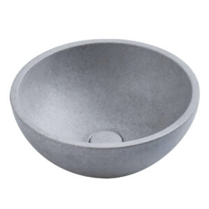 concrete basin round trono grey mist