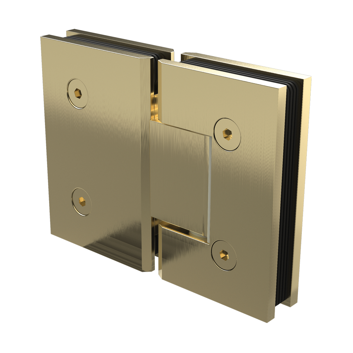 Brushed Gold Purity Glass to Glass Shower Hinge