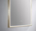 Led Arch Mirror W Brushed Brass Frame