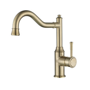 Montpellier Traditional Kitchen Mixer Brushed Brass