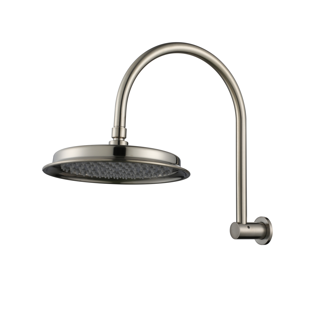 Montpellier Traditional Shower Arm Brushed Nickel& Head