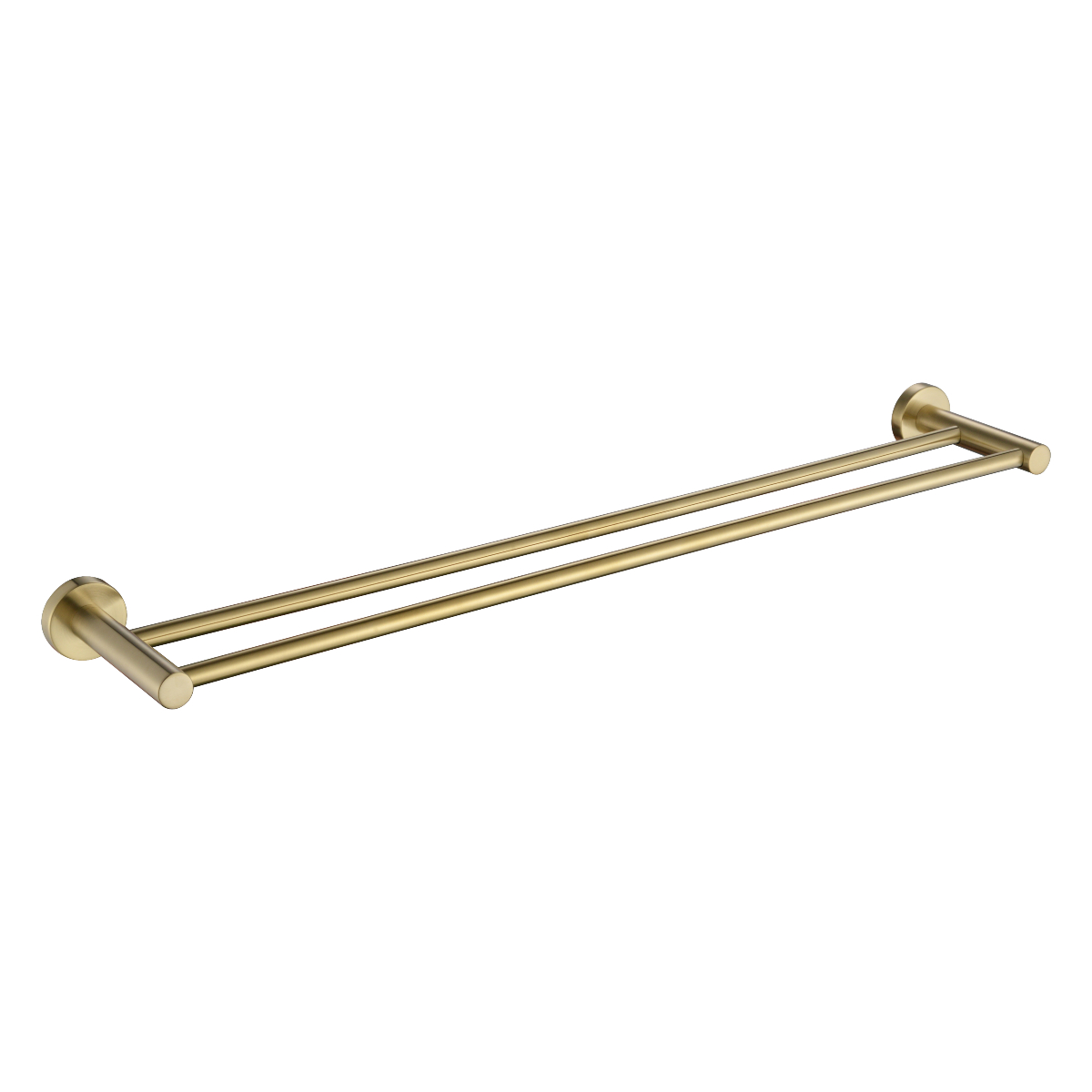 Brushed Brass Double Towel Rail Mirage