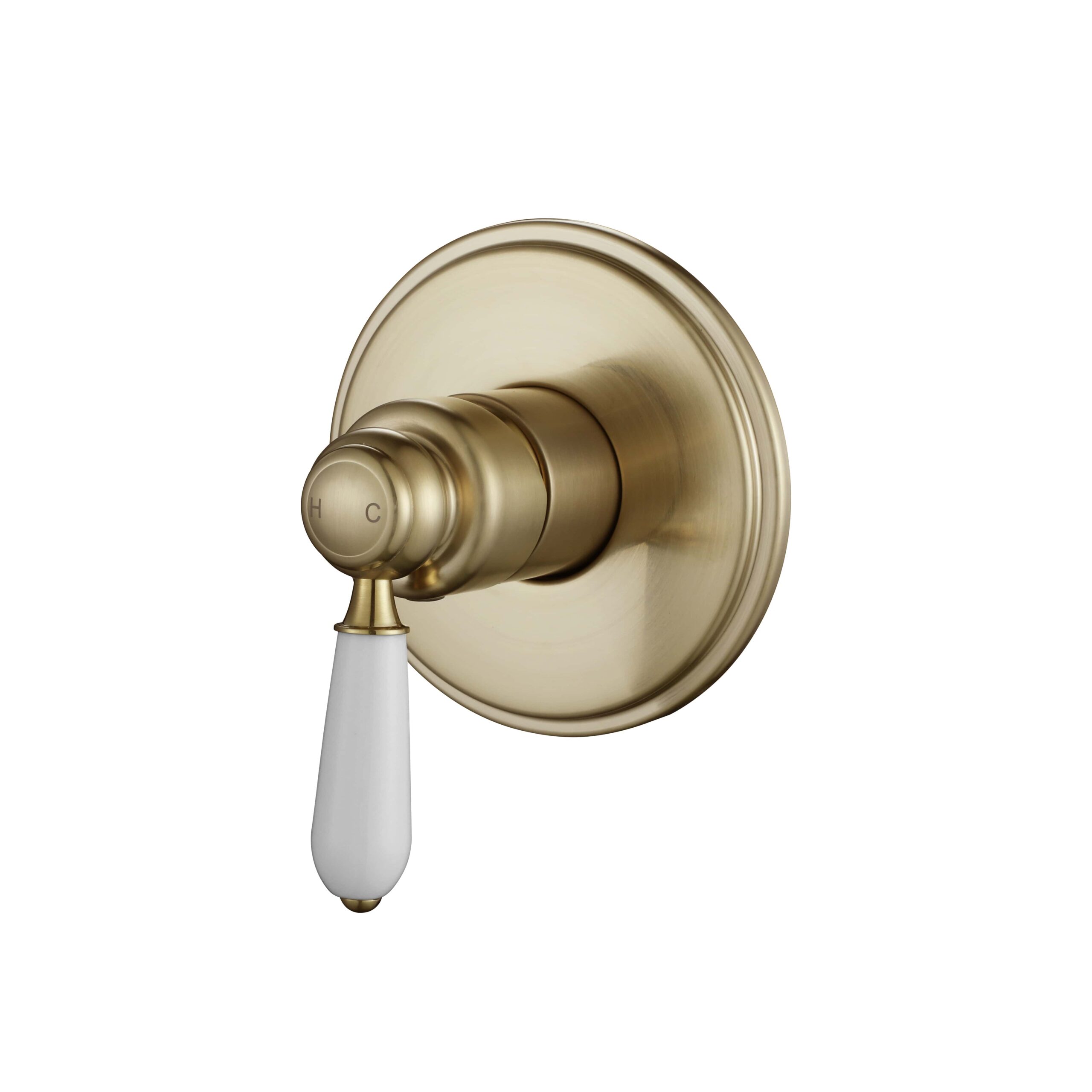 Bordeaux Brushed Brass Wall Mixer