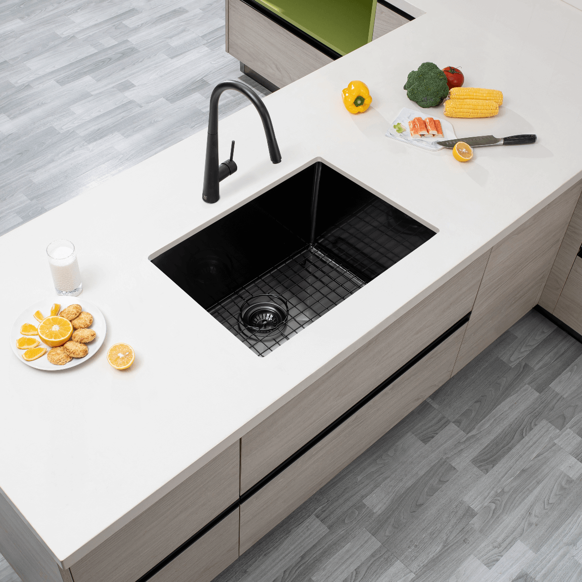 Black Kitchen Sink Single Bowl Undermount Eos Bathware