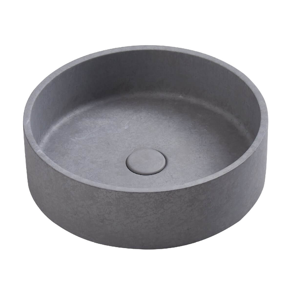 concrete basin round perugia French grey