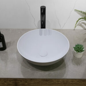 Rosa Solid Surface Basin Top View